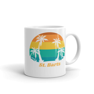 St. Barts White Glossy Mug